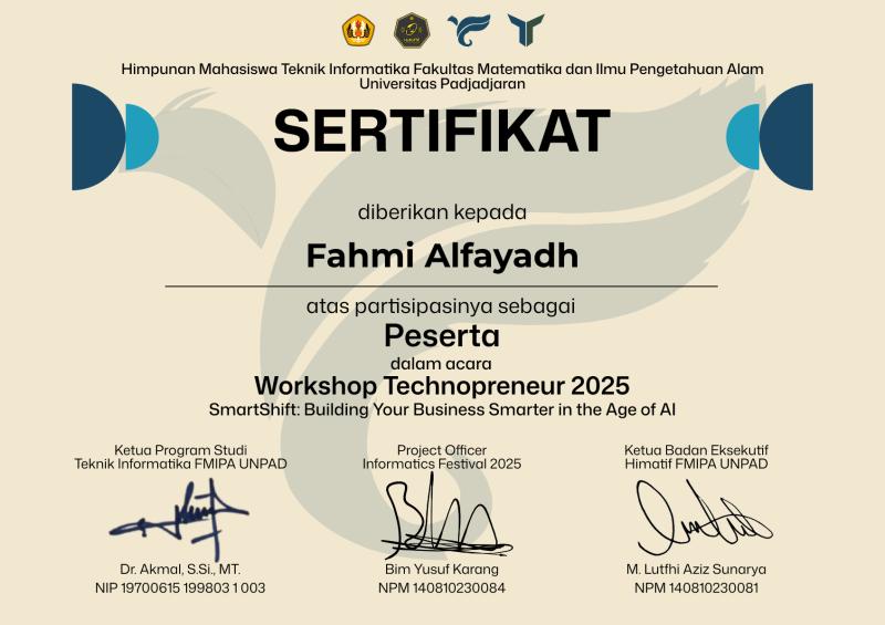 Technopreneur Certificate